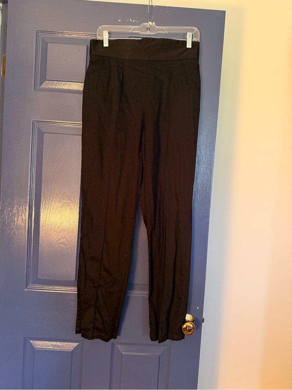 Laura Byrnes Black Label Black High-Waist Women's Dress Pants XL